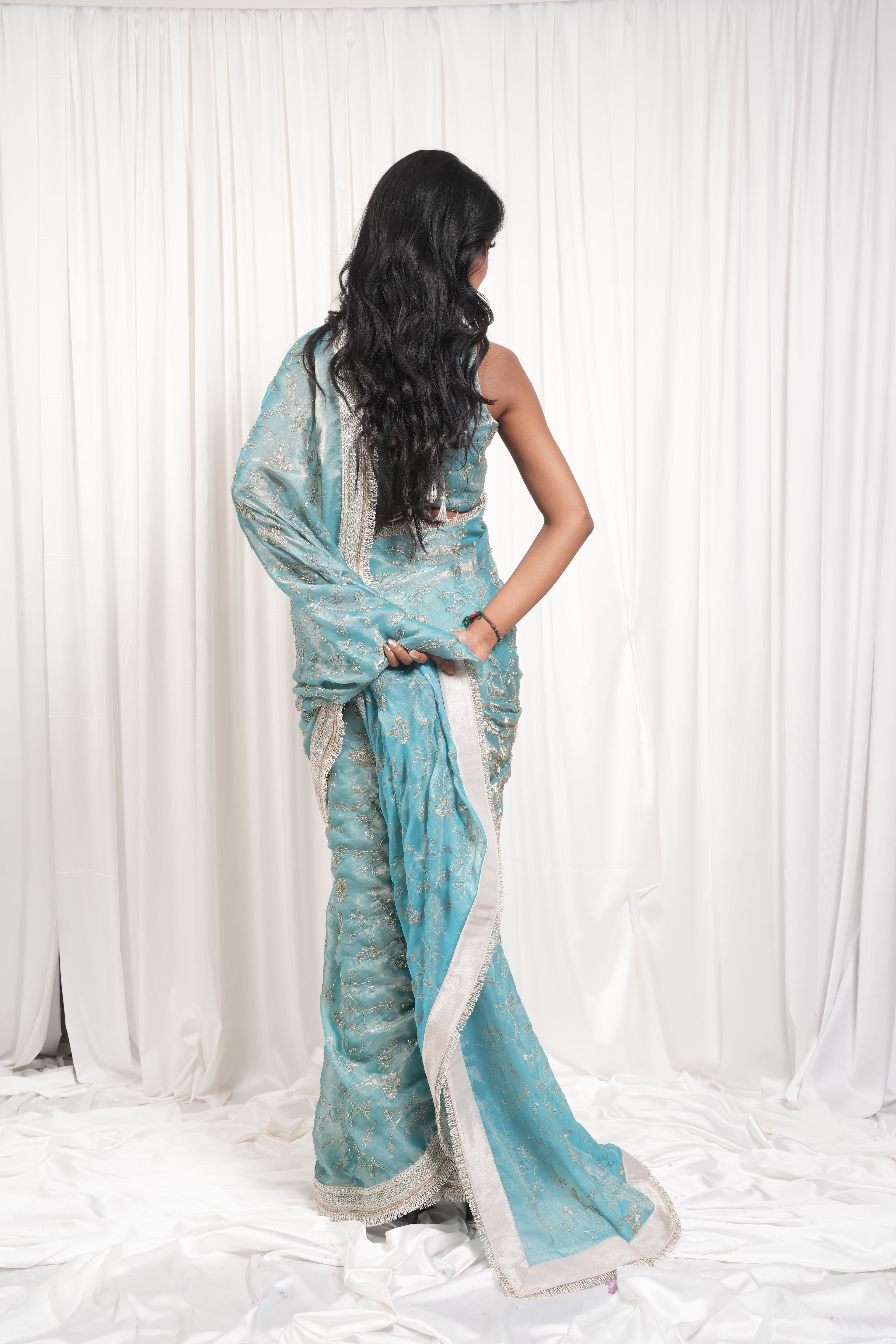 Sage green geometric diamond kurta with palazzo pants 5