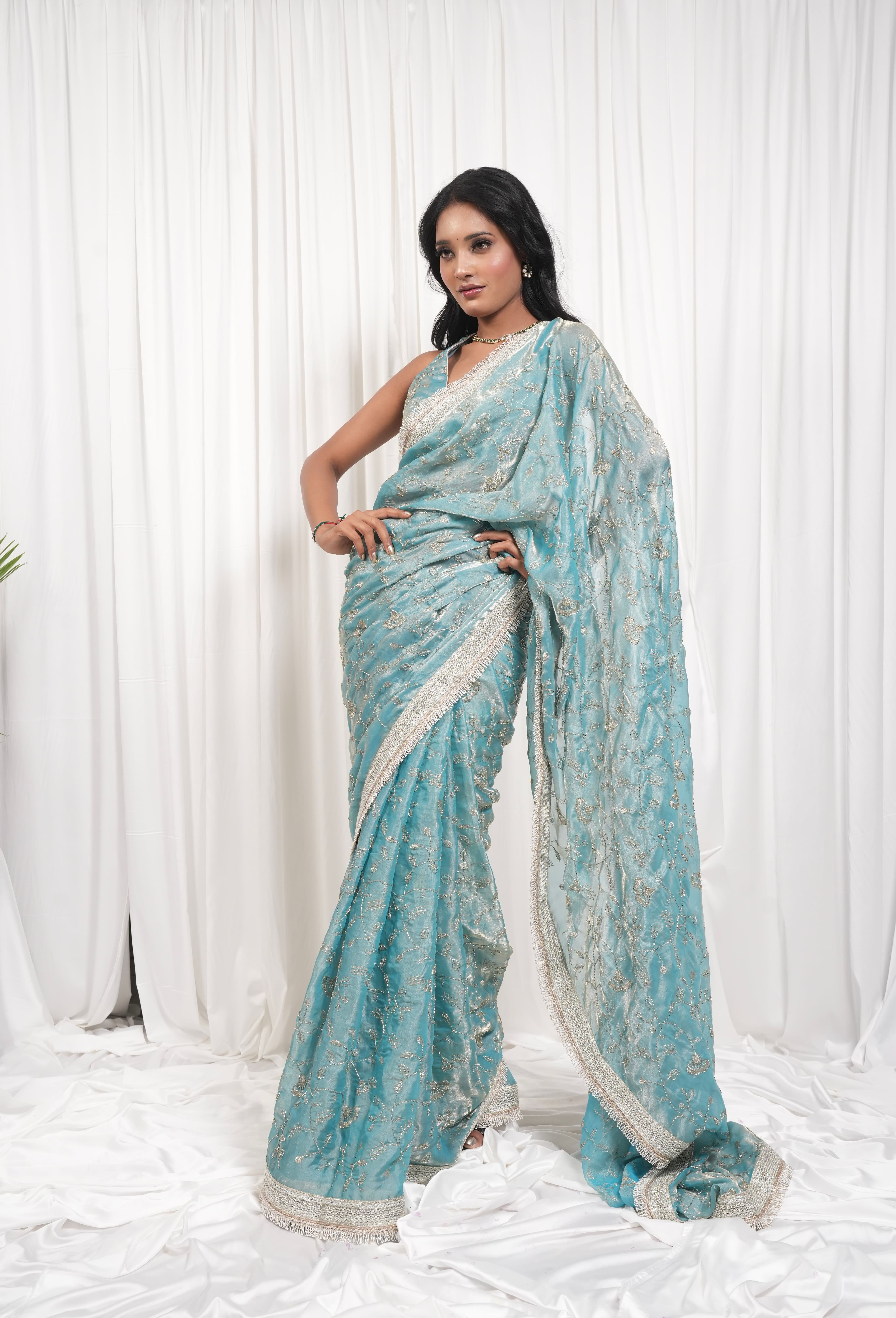 Sage green geometric diamond kurta with palazzo pants